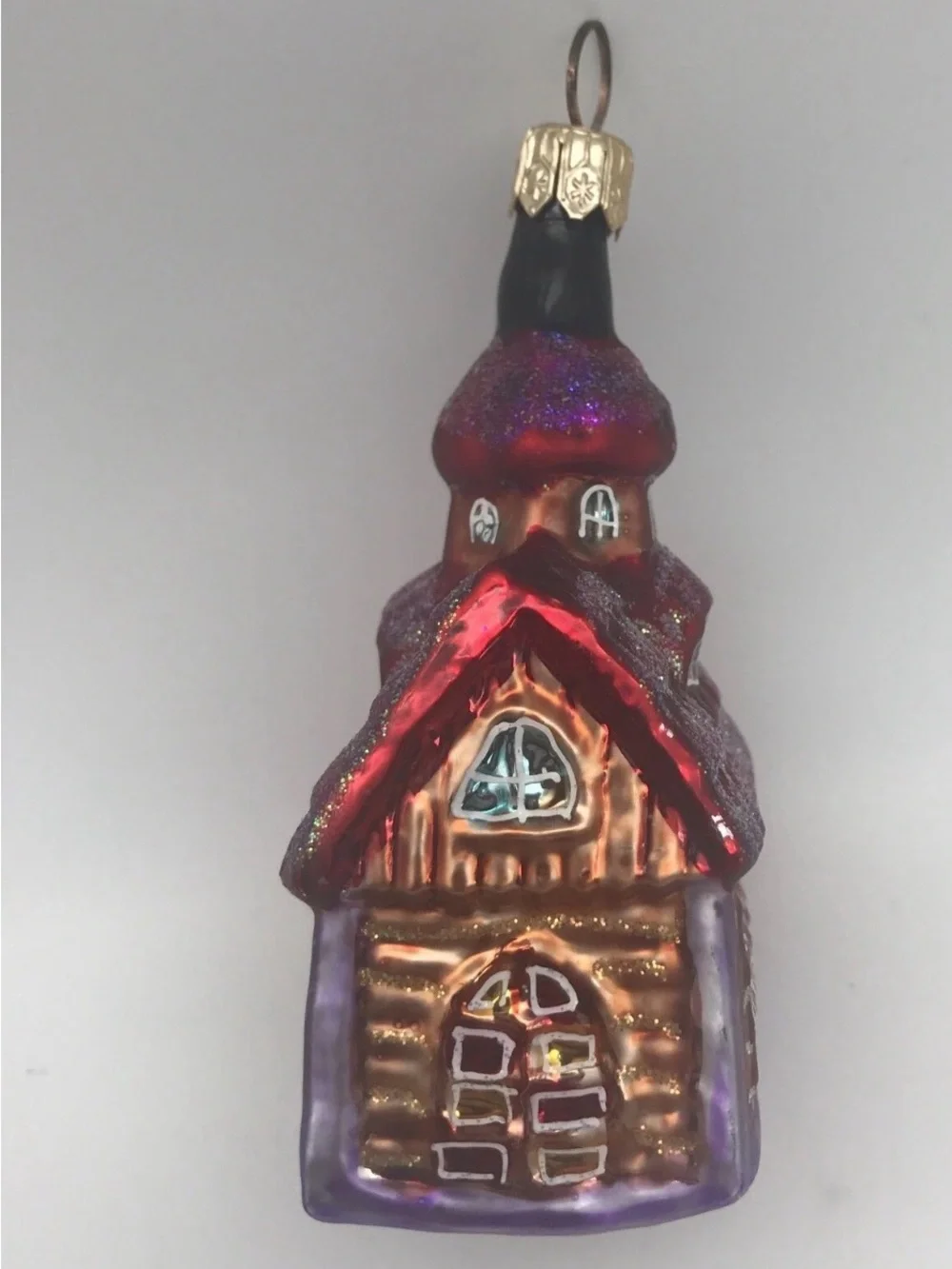 Christopher Radko Chapel Hill Glass Church Christmas Ornament Cathedral Vintage